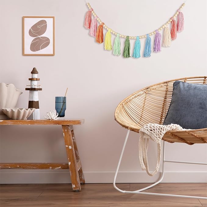 Boho Yarn Tassel Garland - Image 6