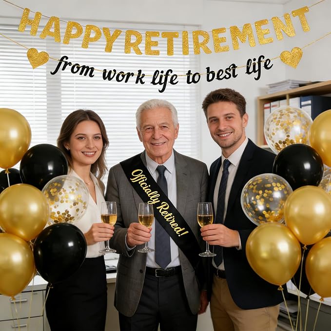 Retirement Party Decorations for Men Women, Happy Retirement & from work life - Image 6