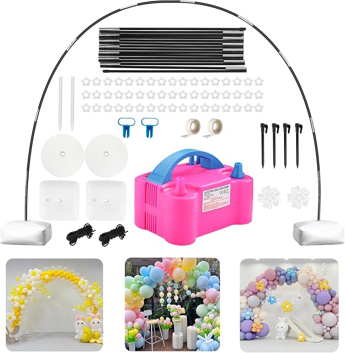 Balloon Arch Kit with Balloon Pump Electric | Improved Balloon Arch Stand with by Unknown