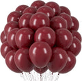 Voircoloria 66pcs Burgundy Maroon Latex Party Balloons, 12inch | by Voircoloria