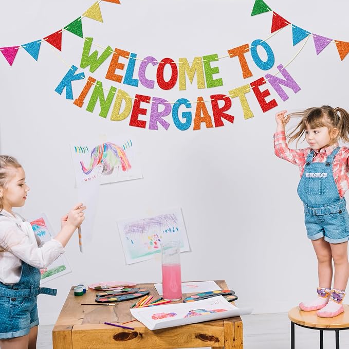 Welcome to Kindergarten Banner, Pre-strung | First Day of Kindergarten - Image 6
