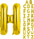 Gold Letter Balloons 40 Inch Large Letter H Balloon Aluminum | Foil Mylar Big by YUNSHANGMO