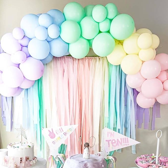Voircoloria 66pcs Pastel Macaron Latex Party Balloons, 12inch | - Image 5