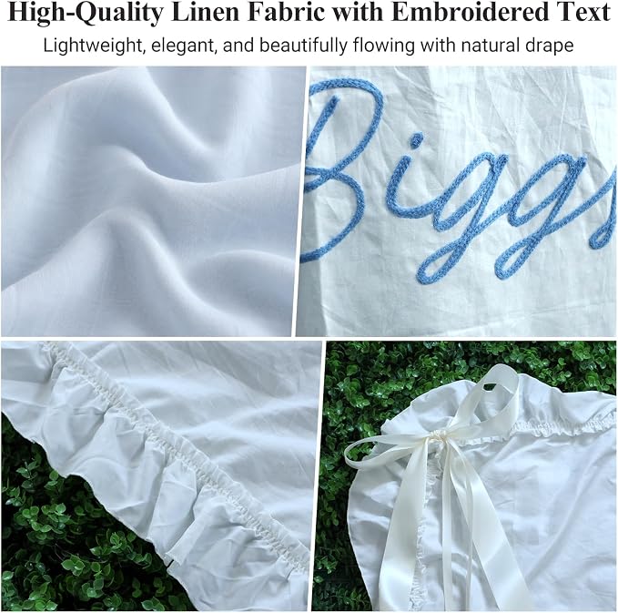 Personalized Hand Embroidered Wedding Banner - Image 4