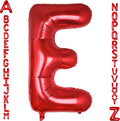 AULE 40 Inch Red E Balloon Letter Foil A-Z Birthday Big Alphabet | Birthday by AULE