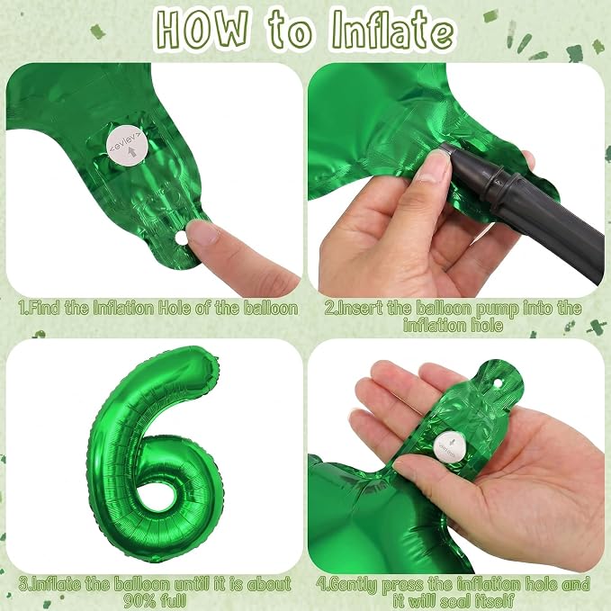 Green Number 16 Balloon 40 Inch, Vibrant Foil Duo - Image 5