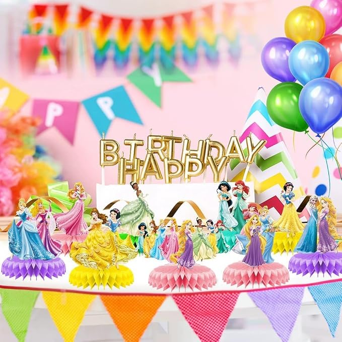 For Disne Princess Birthday Party Supplies, Double Sided Table Decorations - Image 3