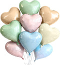 TONIFUL 30 Pcs 18 Inch Pastel Neutral Heart Shape Foil Mylar Balloons | Soft by TONIFUL
