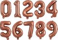 TONIFUL Number Balloon 16 Inch 10 Pcs Brown 0-9 Birthday Number Balloons | by TONIFUL
