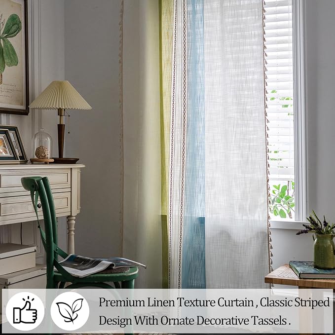 Sutuo Home Boho Curtains 96 inch Length - Image 4