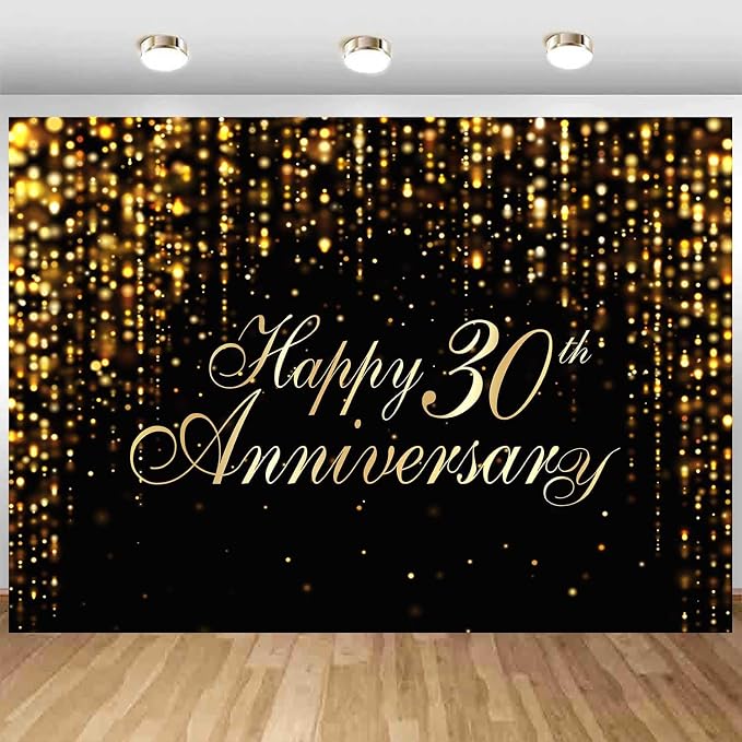 Happy 30th Anniversary Backdrop - Image 4