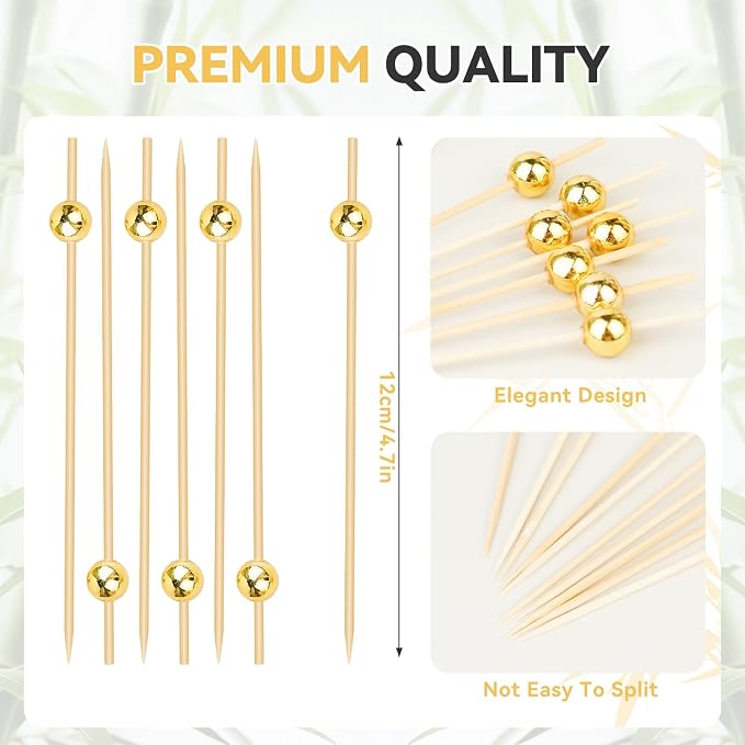 200PCS Cocktail Picks, Fancy Toothpicks - Image 2