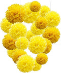 Capesaro Yellow Paper Pom Poms by Capesaro