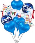 Birthday Decoration Set Colorful Happy Birthday Banner Balloon by OSAMUHA
