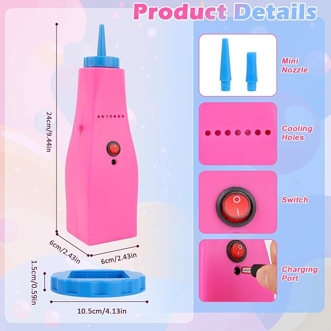 AXHJ Electric Balloon Pump, Portable Inflator Blower - Image 2