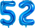 Number 52 Balloons for 52nd Birthday Party Decorations, 0-100 Large No.52 by Joycard