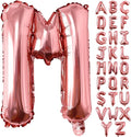 Lovoir 40 Inch Large Rose Gold Letter M Balloons Big Size Jumbo Mylar Foil by Lovoir