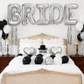 40inch Silver BRIDE Letter Balloons, Giant Silver Bride Foil Helium Balloon by Dagelar