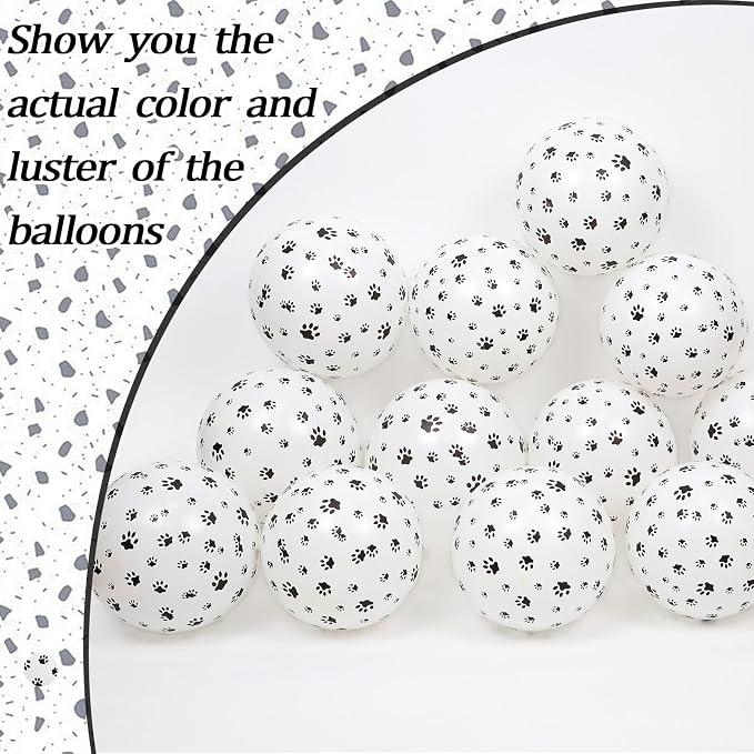 60pcs Paw Print Balloons 12inch - Image 4