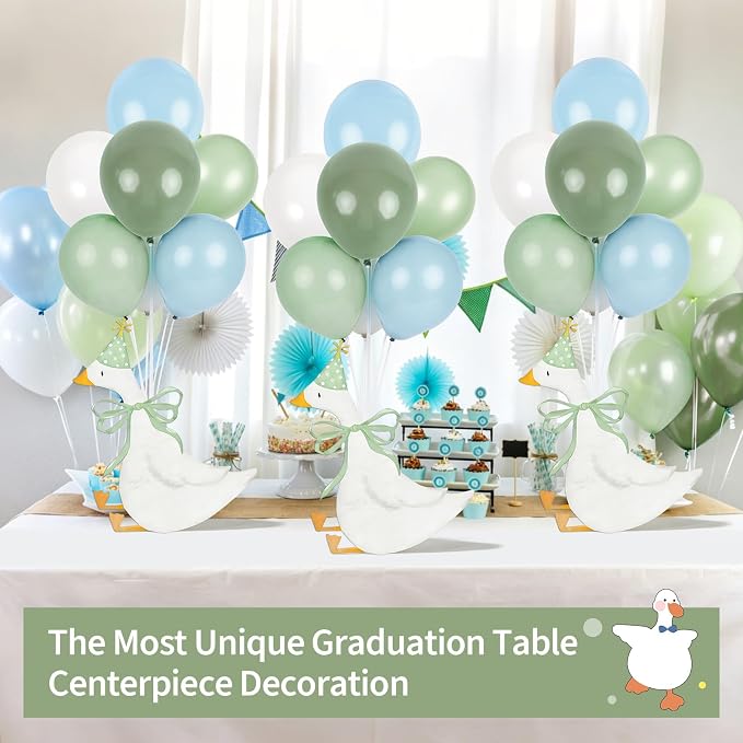 6 Sets One Silly Goose Birthday Decoration Silly Goose Baby Shower Tabletop - Image 8