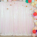 ShinyBeauty Iridescent White Backdrop Curtain 10Ft X 10 Ft Photograph Backdrops by ShinyBeauty