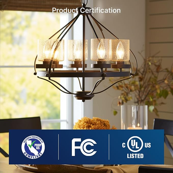 FLSNT 60W Equivalent LED Chandelier Light Bulbs, Dimmable LED B11 E26 Candelabra Base Bulbs, 3500K Natural White, 550LM, 12 Pack UL,CA65 Listed.