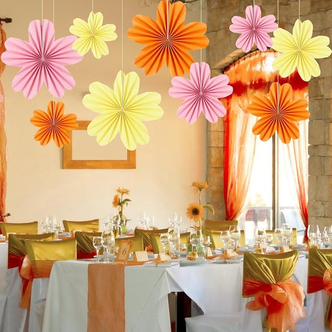 zilue Paper Fans Party Decorations Paper Flowers Decorations - Image 6
