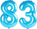 40 Inch Number 83 Balloons for 83rd Birthday Party Decorations, 0-100 Jewelry by FOBELEC