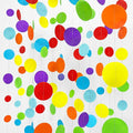 Rainbow Party Decorations Colorful Circle Dots Hanging Paper Garland Streamer by pinkblume