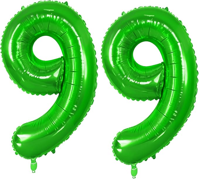 Number 99 Balloons for 99th Birthday Party Decorations, 0-100 Large No.99 by Joycard
