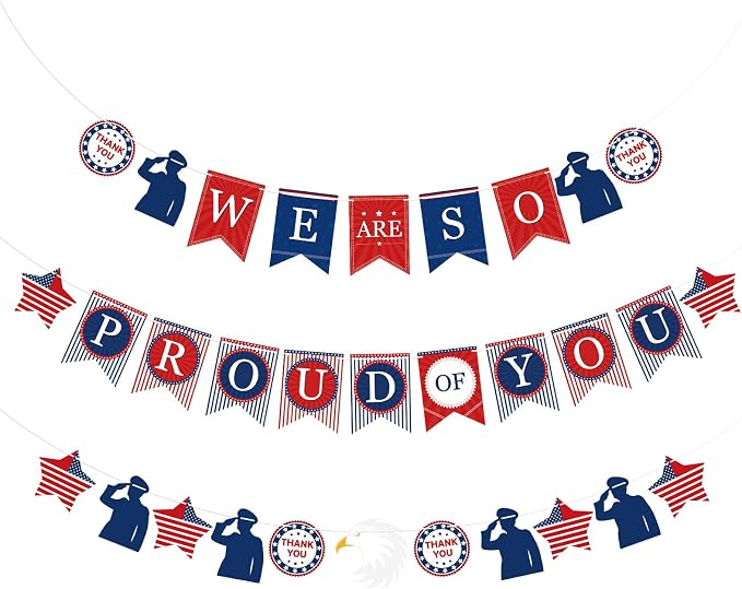 We Are So Proud of You Banner Welcome Home Banner by Adecortalk