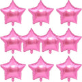 MEETINGU Pink 18 Inch Foil Mylar Star Balloons 10PCS Party Decorations | Pink by MEETINGU