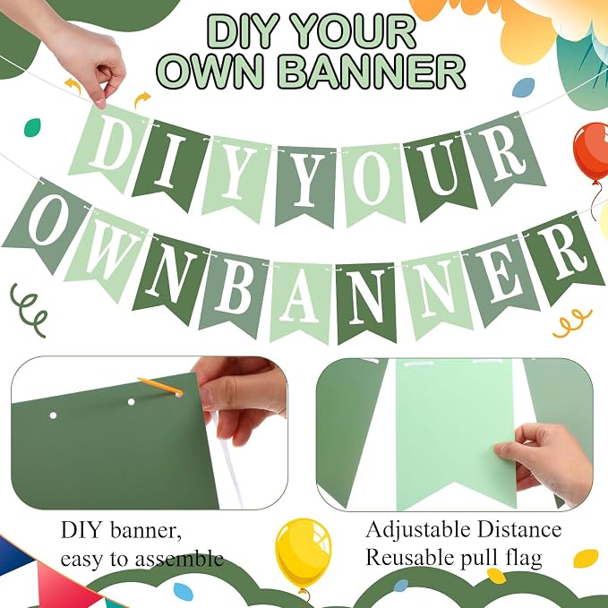 Mooliwe 171 Pcs DIY Custom Banner Kit Make Your Own Customizable Sign - Image 3