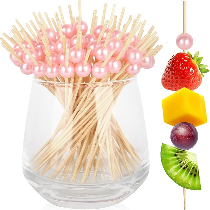 200PCS Cocktail Picks, Wooden Charcuterie Sticks, by Vicuna+R