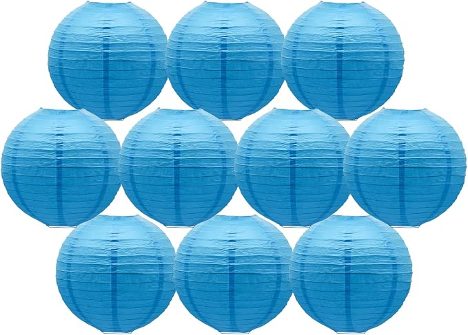 Round Chinese Paper Lanterns Decorative Hanging Ceiling Lanterns by BARTHEW