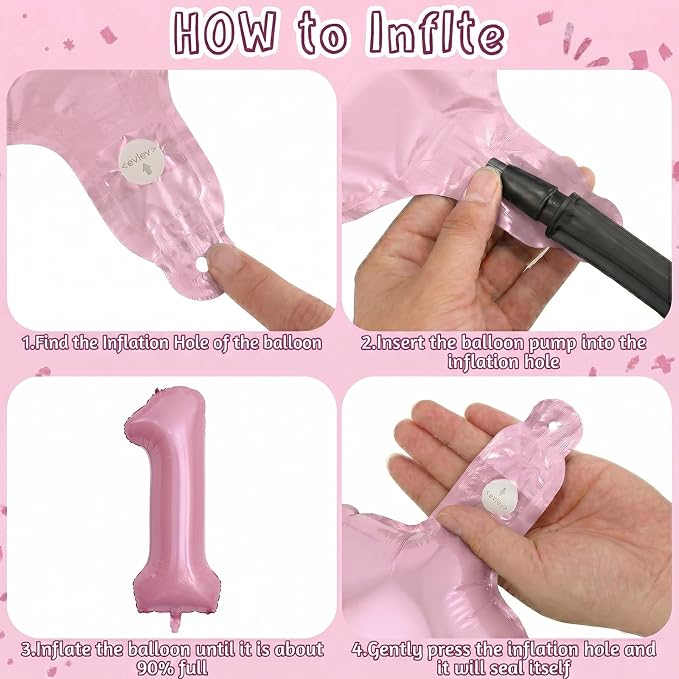 Pearlescent Pink Number 11 Balloon 40 Inch, Pastel Foil - Image 5