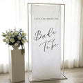 Yousoontic Bride to Be Linen Rustic Bridal Shower Welcome Banner Plain Ceremony by Yousoontic