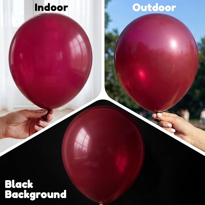 Dark Red Balloons, Baby Shower, Anniversary, Graduation, Wedding Decorations - Image 4