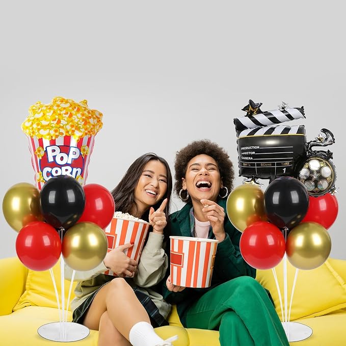 Movie Night Party Balloons Stand Kit 2 Sets - Image 6