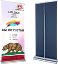 CUSTOM Retractable Banner Stand 33.5"x80" MADE IN USA UV Printing 1-2 DAY by JUST4SIGNS