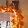 Vine with Fairy Lights Battery Operated, 33ft 100 LED Maple Leaf String Lights by SUDDUS