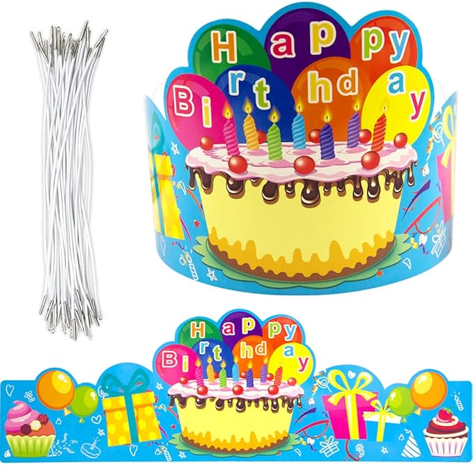 Fancy Land Birthday Crowns for Kids Pack of 30 Classroom Must Haves Pre K | by FancyLand