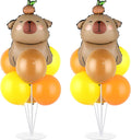 Capybara Party Balloons Stand Kit 2 Sets by Naozinebi