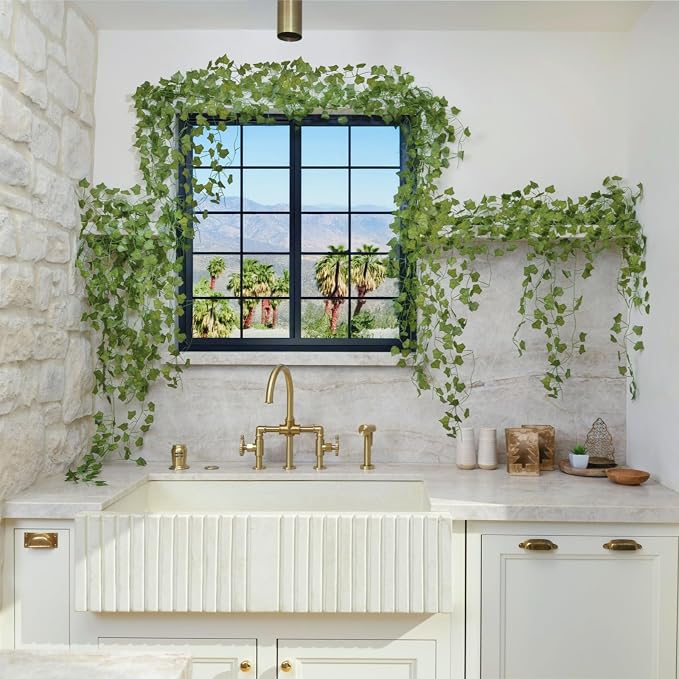 24 Pack 168Ft Artificial Ivy Fake Vines, Ivy Garland Greenery Garland Fake - Image 6