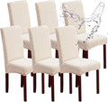 Waterproof Dining Chair Covers Set of 6 Parsons Chair Slipcovers | Double by Genina