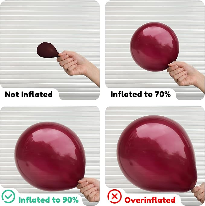 Dark Red Balloons, Baby Shower, Anniversary, Graduation, Wedding Decorations - Image 6