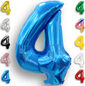 Blue Number Balloon 4 Mylar Foil Balloons 40 inch by Unknown