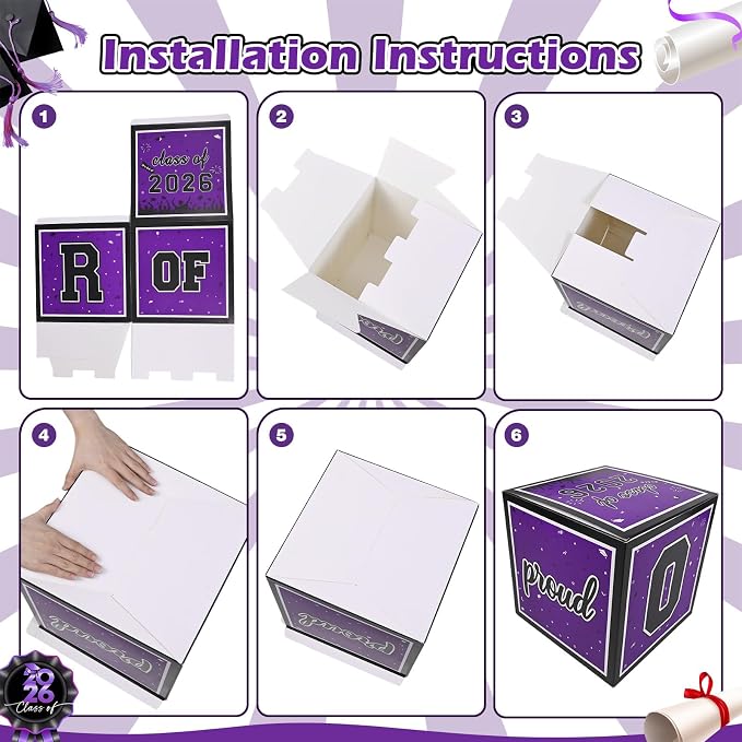 2026 Graduation Decorations, So Proud of You and Class of 2026 Grad Boxes - Image 3
