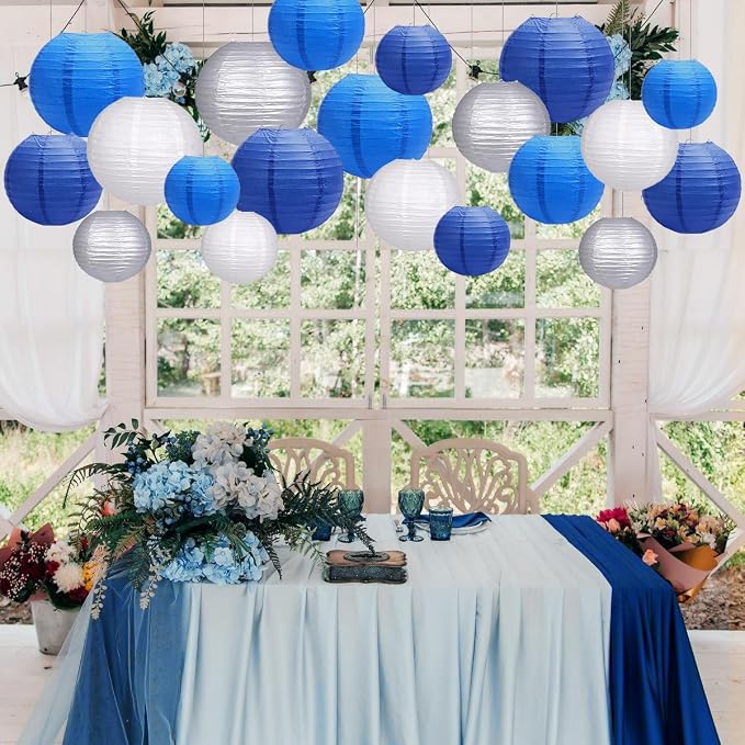 Paper Lanterns Party Decorations, Hanging Round Chinese Lanterns - Image 5