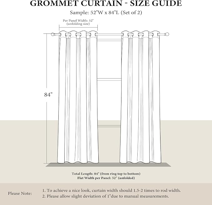 NICETOWN Dusty Blue 63" Length Curtains - Image 7